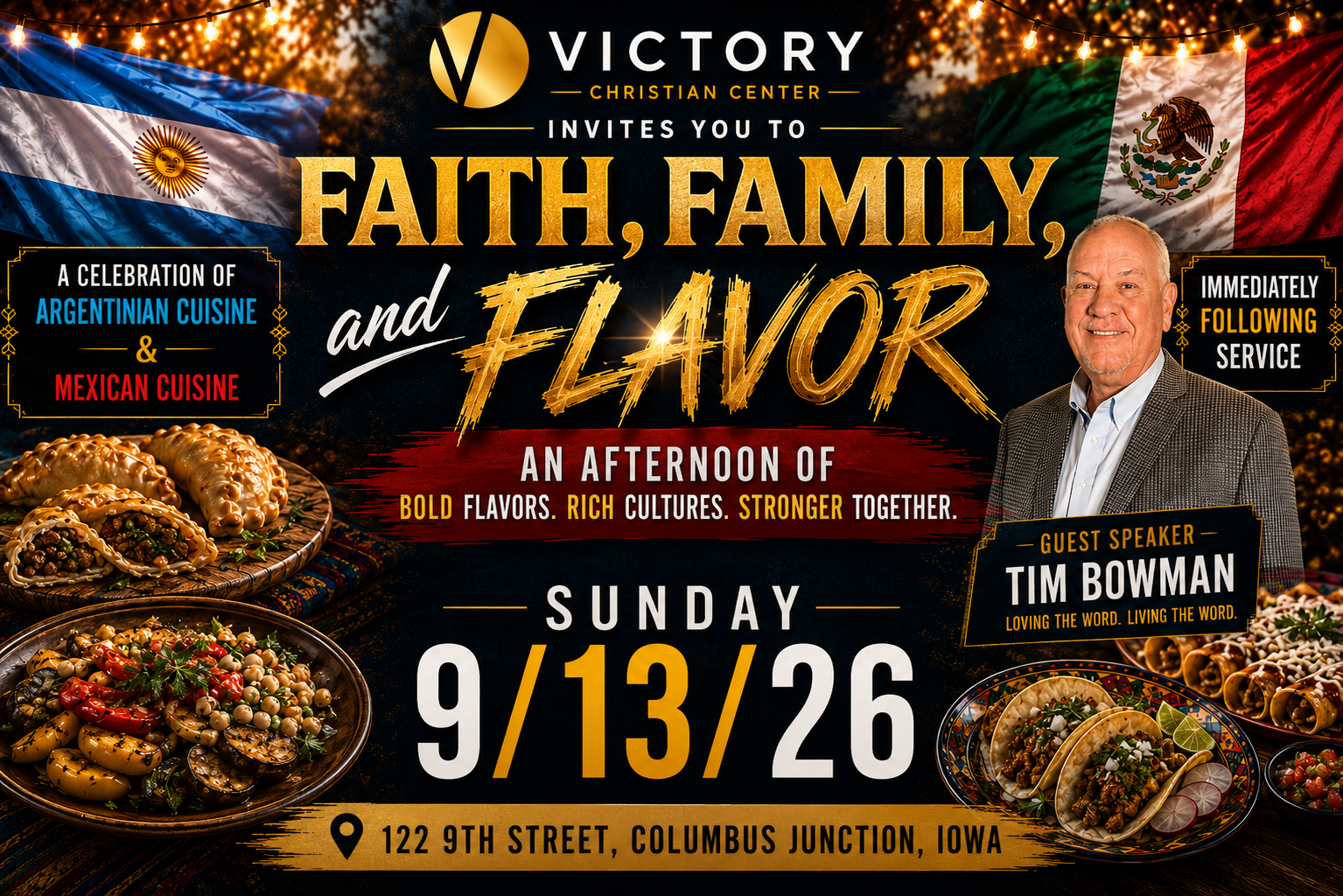 Faith/Family/Flavor - Rev. Tim Bowman
